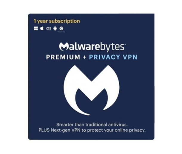 Malwarebytes Premium + Privacy VPN Bundle - 1-Year / 4-Device