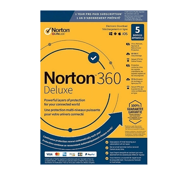 Norton 360 Deluxe - 1-Year / 5-Device - Global
